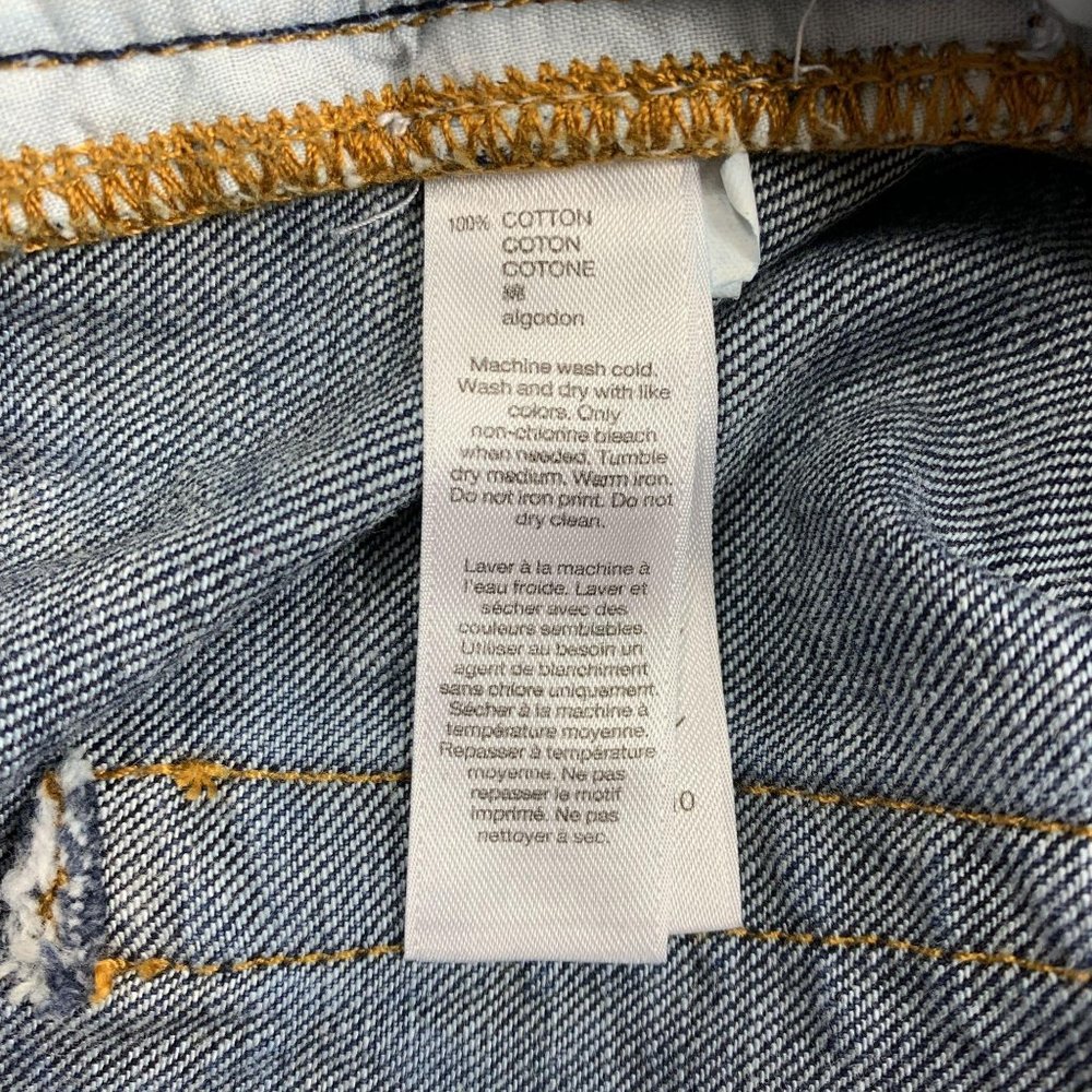 GAP 34 X 32 Jeans Straight Fit Distress Dark - Picture 5 of 5